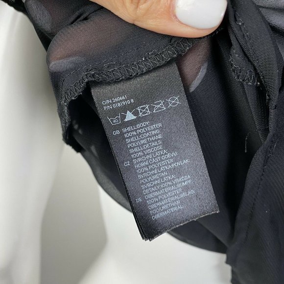 H&M Women's Tank Top Mesh Semi See Through Abstrac - Picture 6 of 6